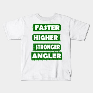 Angel Fischen Angelzubehör Ausflug Geschenk Spruch Kids T-Shirt